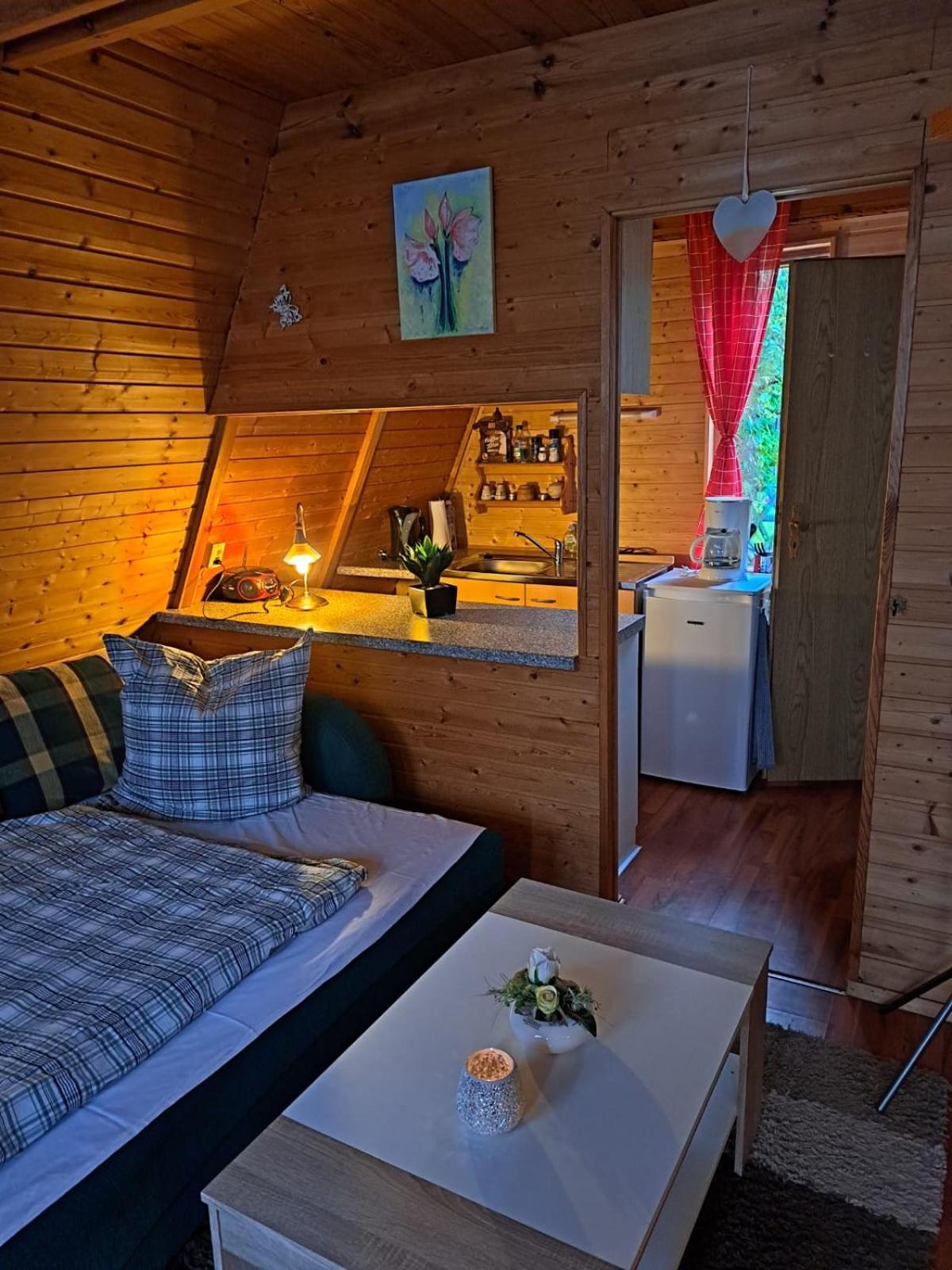 Ferienhaus Typ - Finnhuette Muhl Rosin Ngoại thất bức ảnh