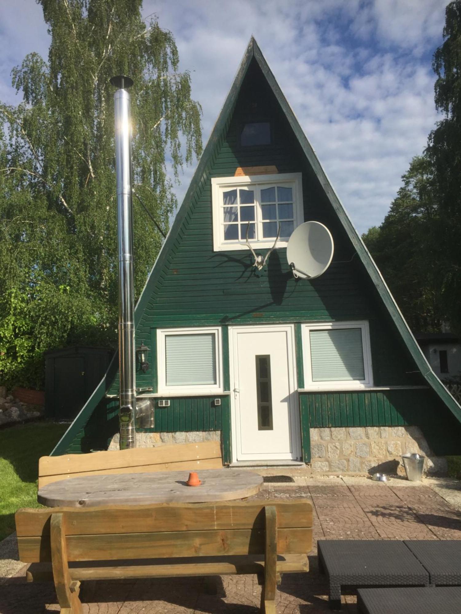Ferienhaus Typ - Finnhuette Muhl Rosin Ngoại thất bức ảnh